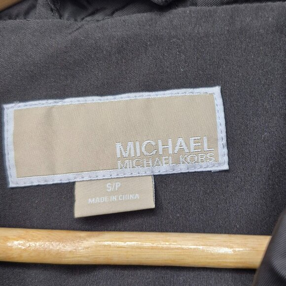 Michael Kors Black Longline Scuba Jacket with Quilted Sleeves and Insert Size S - Picture 2 of 15